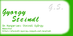 gyorgy steindl business card