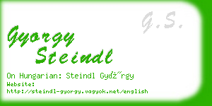 gyorgy steindl business card